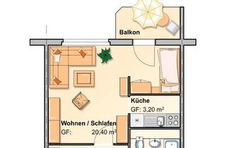 Wohnung mieten in Alexander-Lincke-Straße, 08412 Werdau, barrierearme 1,5 Raum Wohnung