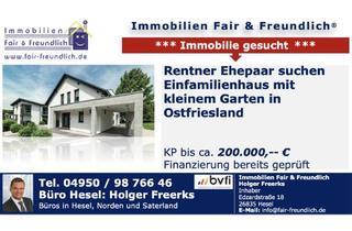Haus kaufen in 26842 Ostrhauderfehn, Ostrhauderfehn - PENSIONÄRS-EHEPAAR AUS ISERLOHN SUCHT SCHNUCKLIGES HAUS IN OSTFRIESLAND!