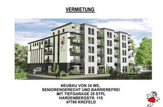 Wohnung mieten in Sprödentalstraße 24, 47799 Bockum, Seniorengerecht und Barrierefrei Wohnen (34 Wohnungen von 34qm - 69qm)