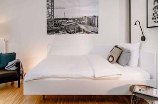 Immobilie mieten in Am Olympiapark, 80992 Moosach, Modernes Serviced Apartment am Olympiapark mit Fitnessstudio, nur 9 min zum Hauptbahnhof