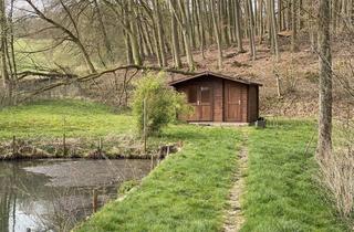 Grundstück zu kaufen in 35781 Weilburg, Voll eingezäuntes Grundstück mit Hütte und einem Teich