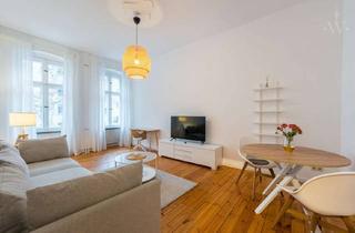 Immobilie mieten in Kameruner Straße 17, 13351 Wedding (Wedding), Charmante 2-Zimmerwohnung mit Balkon: Schöne vollmöblierte Altbau-Wohnung im Szeneviertel Wedding