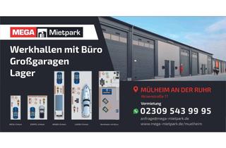 Büro zu mieten in Aktienstraße 17, 45473 Altstadt I, MEGA Garagen | Für Privat & Gewerbe | WoMo- & Oldtimer Garage | Werkhallen mit Büros