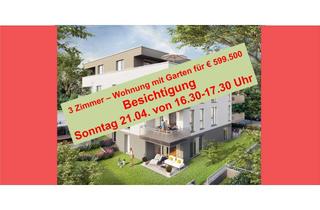 Wohnung kaufen in 70825 Korntal-Münchingen, großzügige 3 Zi. - Wohnung für € 5.500 € m² mit Garten und Süd-Terrasse : GENIESSEN SIE VIEL PLATZ