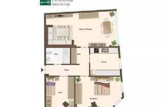Wohnung mieten in 44135 Dortmund, Gut aufgeteilte 3-Zimmerwohnung mit Aufzug bis vor die Tür
