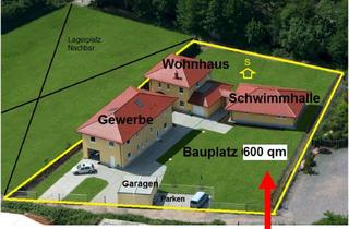 Gewerbeimmobilie kaufen in 67435 Lachen-Speyerdorf, Immobilienanwesen, 2.200 qm, mit Gewerbe, Wohnhaus, Schwimmhalle und Bauplatz