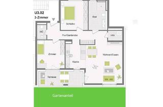 Wohnung kaufen in Hermelinweg 59, 61231 Bad Nauheim, BEZUGSFERTIG :: 3-Zimmerwohnung 105 m² mit ca. 50 m² Gartenfläche