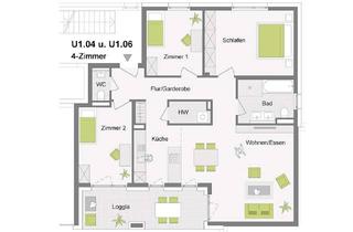 Wohnung kaufen in Hermelinweg 59, 61231 Bad Nauheim, BEZUGSFERTIG :: 4-Zimmer Obergeschoss-Wohnung