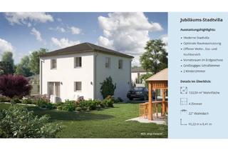 Haus kaufen in 06766 Bitterfeld - Wolfen, FIBAV Massiv Stadthaus 133 m² - 4 Zi.- inkl. LWWP, FBH & Grundstück - 912 m² - in Krondorf