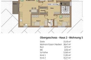 Wohnung mieten in Justus Von Liebig Weg, 94330 Aiterhofen, Erstbezug bei Straubing (Aiterhofen): 5,5 Zimmer Wohnung, EBK, Badewanne, Balkon, Stellplätze