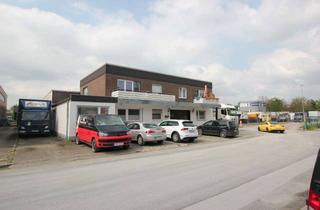 Gewerbeimmobilie kaufen in Carl-Sonnenschein-Straße 114, 47809 Linn, Krefeld - Linn, Wohn - und Geschäftshaus mit 2 Wohnungen einer Halle und Büroflächen