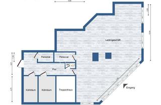 Geschäftslokal mieten in Schulplatz 4a, 04769 Mügeln, Eisdiele, Blumenladen, Fleischerei, Döner oder....Gewerberäume mit 2 Kühlzellen! 54m² Lager mietfrei