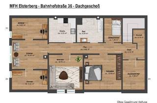 Wohnung mieten in 07985 Elsterberg, !!! Super 6 Raum Dachgeschoß Wohnung in Elsterberg + Terrasse im Innenhof !!!