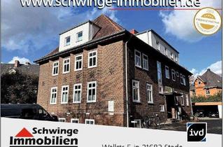 Wohnung kaufen in Eisenbahnstraße 13, 21680 Stade, SCHWINGE IMMOBILIEN Stade: Dachgeschosswohnung in der Innenstadt von Stade zu verkaufen.