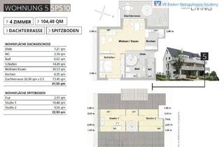 Wohnung kaufen in Spalter Straße 10, 90451 Eibach, Letzte Einheit: 4-Zimmer-Maisonette-ETW inkl. Studio mit Süd-West-Dachterrasse in KFW 40 Standard!