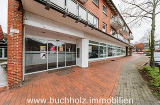 Büro zu mieten in 21244 Buchholz in der Nordheide, TOP LAGE - Ladenflächen/Büro/Praxis mit großer Fensterfront, diverse Nebenräumen und Teilkeller