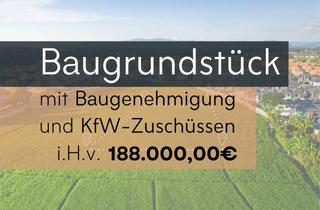 Grundstück zu kaufen in 94522 Wallersdorf, Reserviert! Baugrundstück mit Baugenehmigung & KfW-Zuschüsse für DH + RH