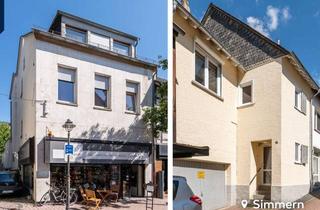 Haus kaufen in Oberstraße 22/Turmgasse, 55469 Simmern/Hunsrück, Doppelpack: Stolzes Wohn-/Geschäftshaus samt kompaktem Stadthaus mit Garage (käuferprovisionsfrei)