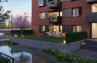 Wohnung kaufen in Flößerhof 1-21, 55120 Neustadt, Genießen Sie 3 Zimmer mit schöner Loggia und Blick auf die Gracht! Jetzt bezugsfertig!