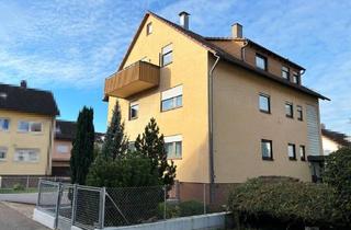 Wohnung kaufen in 71686 Remseck am Neckar, 3 ½-Zimmer-Dachgeschosswohnung mit 2 Balkonen, Gartenanteil und Garage.