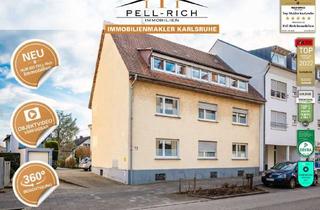 Haus kaufen in 76185 Grünwinkel, VOLLES PAKET: Gepflegtes und teilvermietetes 5-Familienhaus mit Garage in Karlsruhe-Grünwinkel
