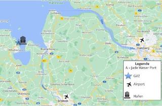 Gewerbeimmobilie mieten in 26388 Voslapp, Logistikneubau im JadeWeserPort – jetzt Fläche am Tiefseehafen Wilhelmshaven sichern!
