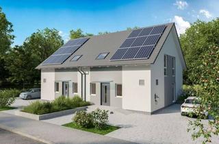 Doppelhaushälfte kaufen in 31655 Stadthagen, Dreifach sparen. Doppelhaushälfte als klimafreundlicher Neubau mit PV - Anlage. Kfw Förderung (100