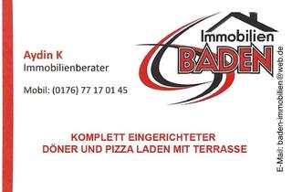 Geschäftslokal mieten in 76437 Rastatt, "KOMPLETT EINGERICHTETER DÖNER UND PIZZA LADEN MIT TERRASSE"