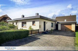 Haus kaufen in 26655 Westerstede, Ocholt: Schöner Flachdach Bungalow mit Garage und Garten, Obj. 6624