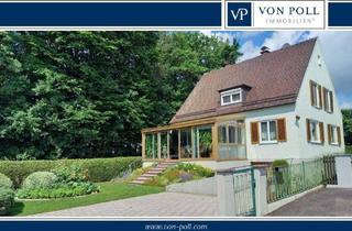 Einfamilienhaus kaufen in 86660 Tapfheim, Einzigartiges Wohnen in begehrter Lage: Stilvolles Einfamilienhaus mit Wintergarten und Blockhaus