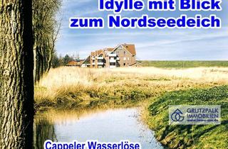 Grundstück zu kaufen in 27639 Nordholz, Wohnen am Wasser mit 30 Meter Uferlinie an der Cappeler Wasserlöse, nah zum Nordseedeich