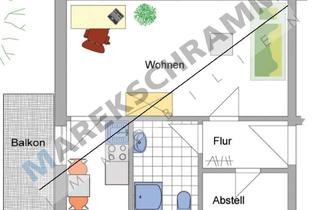Wohnung mieten in 98693 Ilmenau, gemütliche und schöne 1-Raumwohnung in Nähe der Universität mit Küche und Balkon