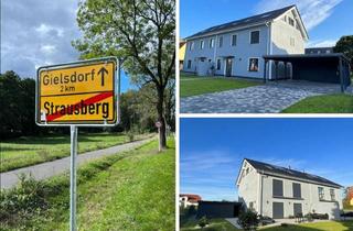 Haus kaufen in Alt-Gielsdorf, 15345 Altlandsberg, Moderne zweigeschossige Gebäude mit ausgebautem Dachgeschoss in Massivbauweise errichtet. Raumhöhe ca. 3 Meter. Fertiggestellt im April 2023, sofort bezugsfertig.