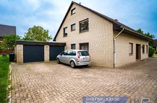 Haus kaufen in 21706 Drochtersen, vermietetes Doppelhaus mit Doppelgarage, Terrasse und Loggia in Drochtersen OT