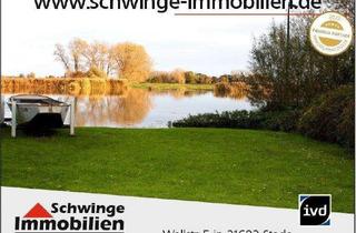 Haus kaufen in 21737 Wischhafen, Uriges & altes Fährhaus mit Wassergrundstück zu verkaufen – incl. 2.200 m² Extra-Grundstück am Hafen