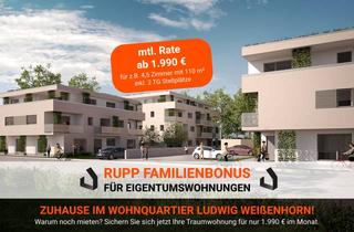 Wohnung kaufen in Herzog-Ludwig-Straße, 89264 Weißenhorn, Ideal für die Familie: Großzügige 5,5-Zimmer-Wohnung mit traumhaftem Garten. *RUPP Familienbonus*