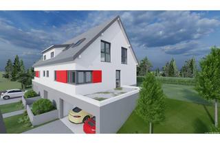 Doppelhaushälfte kaufen in 86482 Aystetten, Baubeginn erfolgt - Einzigartige Doppelhaushälfte in exklusiver Lage - KfW 55 Standard