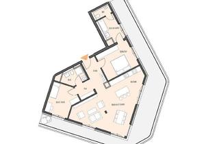 Penthouse kaufen in Ella-Bergmann-Michel-Straße, 60438 Frankfurt, Penthouse-Perfektion: Luxuriöse 3-Zimmer-Wohnung mit Dachterrasse und hochwertiger Ausstattung