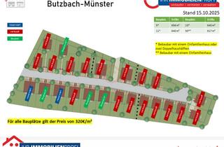 Grundstück zu kaufen in 35510 Butzbach, Schnell sein: Nur noch 4 Bauplätze verfügbar in Butzbach-Münster