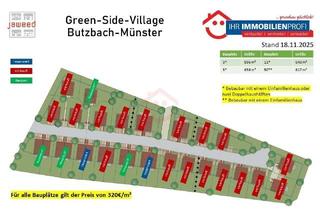 Grundstück zu kaufen in 35510 Butzbach, Schnell sein: Nur noch 4 Bauplätze verfügbar in Butzbach-Münster