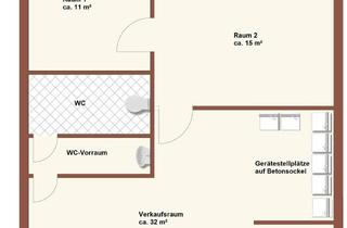 Immobilie mieten in Kantstraße 70, 67663 Innenstadt, Gewerbefläche z.B. Waschsalon * Bügelservice * Reinigungsannahme * Nähstube