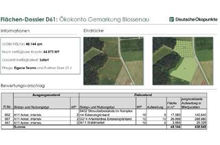 Gewerbeimmobilie kaufen in 86704 Tagmersheim, Ökopunkte aus Gemarkung Blossenau Naturraum D61