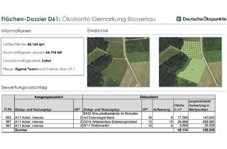 Gewerbeimmobilie kaufen in 86704 Tagmersheim, Ökopunkte aus Gemarkung Blossenau Naturraum D61