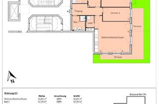 Wohnung mieten in Bopparder Str., 10318 Berlin, Karlshorst-Schöne 3-Zimmer-Mietwohnung inklusive Einbauküche und Garten