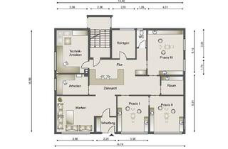 Gewerbeimmobilie kaufen in 73453 Abtsgmünd, Büro/ Praxis mitten in Abtsgmünd mit ca. 140 m² und 3 Stellplätzen. Umbau zur Wohnung möglich.