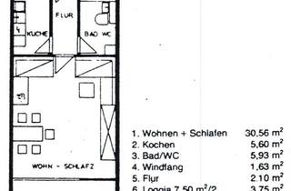 Wohnung kaufen in 61352 Bad Homburg vor der Höhe, Eine solide Kapitalanlage - vermietete Einzimmerwohnung in Bad Homburg!