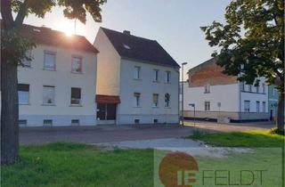 Haus kaufen in 39218 Schönebeck (Elbe), Ideal für Familie, 2 Generationen, Vermietung - Zweifamilienhaus mit Innenhof, Werkstatt + Garage