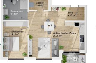 Wohnung kaufen in Reimelstraße, 63543 Neuberg, Haus A, Wohnung 7, Obergeschoss, 2-Zimmer