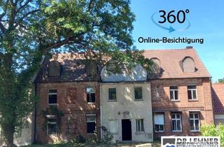 Haus kaufen in 39615 Seehausen (Altmark), PROVSIONSFREI für Käufer! Entkerntes Gutshaus mit Wald als Flächendenkmal