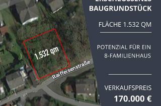 Grundstück zu kaufen in Raiffeisenstrasse 30, 57518 Betzdorf, attraktives erschlossenes Baugrundstück mit 1.532 m² & traumhaften Blick über die Gemeinde Betzdorf